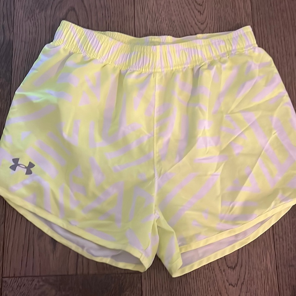 Neon yellow under armour shorts. Barely worn.